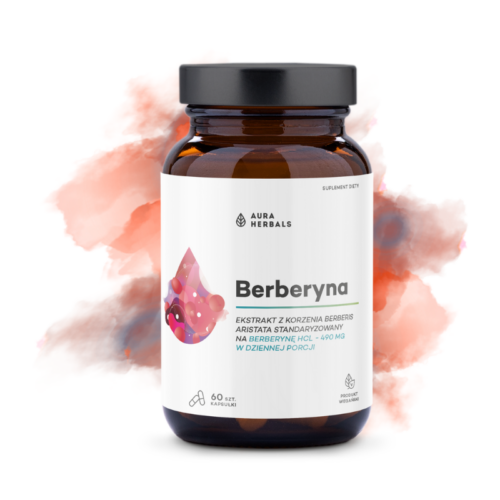 Aura Herbals Berberyna 490 mg, HCL, Berberis aristata, kapsułki 60 szt.