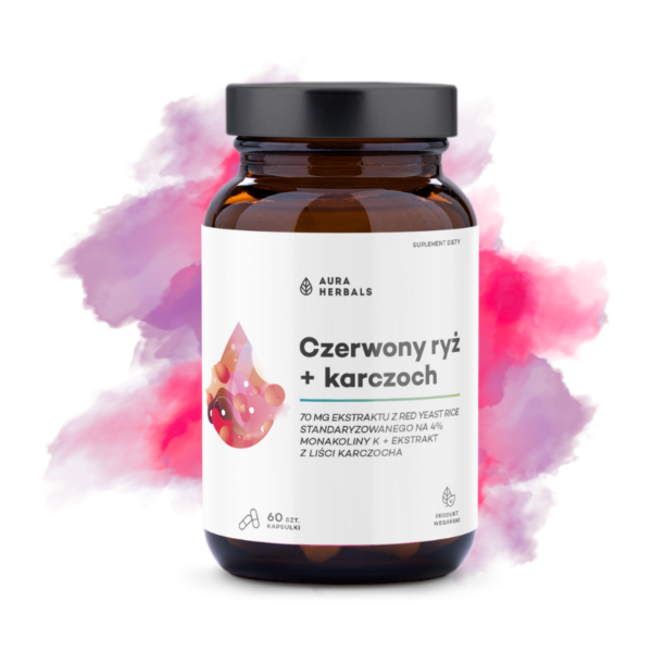 Aura Herbals Czerwony ryż + karczoch, kapsułki 60 szt. suplement diety