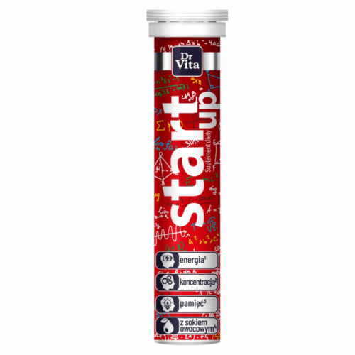 DR VITA suplement diety START UP energia koncentracja z sokiem 20 tabletek