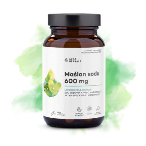 Aura Herbals Maślan sodu mikrokapsułkowany 600 mg, kapsułki 90 szt.