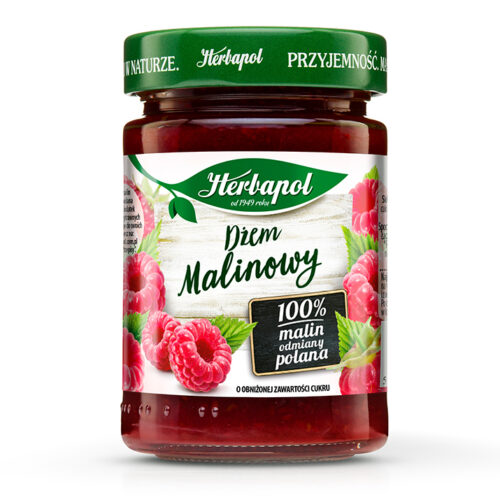 Herbapol Dżem malinowy o obniżonej zawartości cukru 280 g