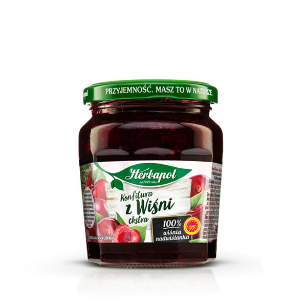 Herbapol Konfitura extra z wiśni o obniżonej zawartości cukru 240 g