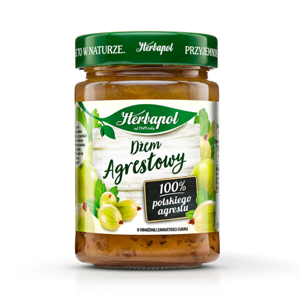 Herbapol Dżem agrestowy o obniżonej zawartości cukru 280 g