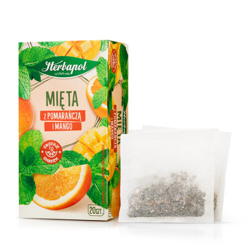 Herbapol - Mięta z pomarańczą i mango 30 g (20 x 1,5 g)
