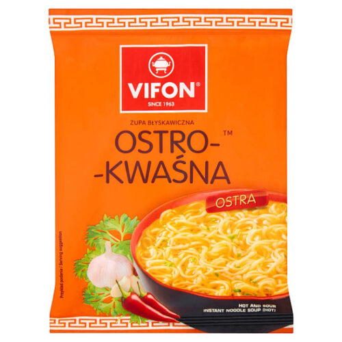 Vifon Ostro-kwaśna Zupa błyskawiczna 70 g