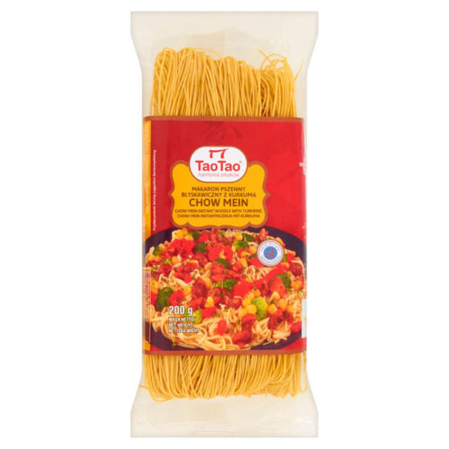 Tao Tao Makaron pszenny błyskawiczny z kurkumą Chow Mein 200 g