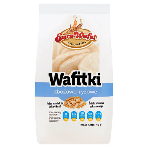 Eurowafel Wafitki zbożowo-ryżowe 45 g