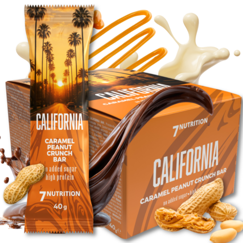 25x Baton proteinowy California 40g 7Nutrition Karmelowy