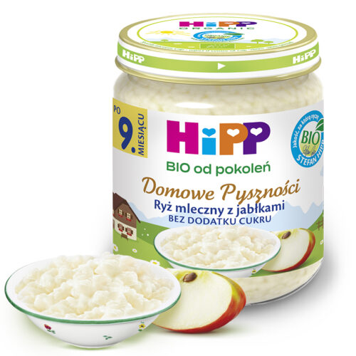 HiPP BIO Domowe Pyszności Ryż mleczny z jabłkami po 9. miesiącu 200 g