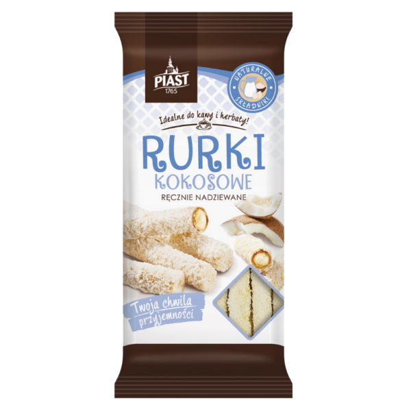 Rurki Kokosowe ręcznie nadziewane Piast 175g
