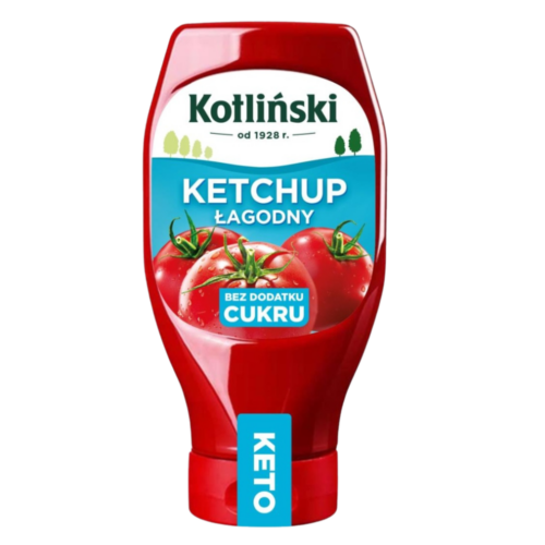 Ketchup łagodny KETO bez cukru Kotliński 500g