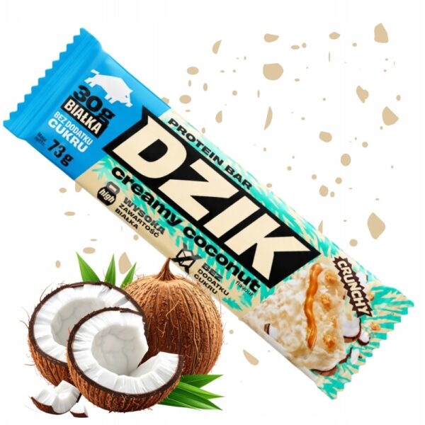 Dzik baton proteinowy kokosowy
