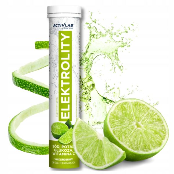 Elektrolity ActivLab 20 tabletek Limonka