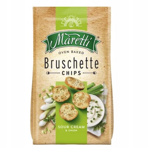 Bruschette krążki chlebowe Śmietana i cebula, 70g