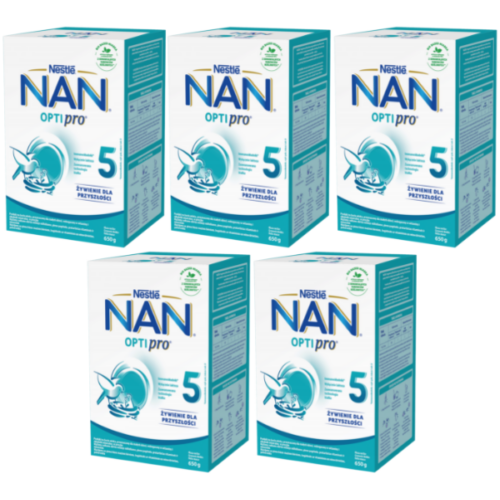 Nestlé mleko NAN OPTIPRO 5 po 2,5 roku życia, 5x650g
