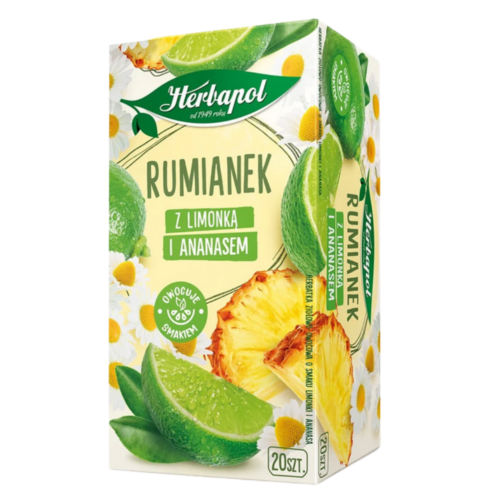Herbapol Herbata Rumianek z limonką i ananasem 30 g (20 torebek x 1,5 g)