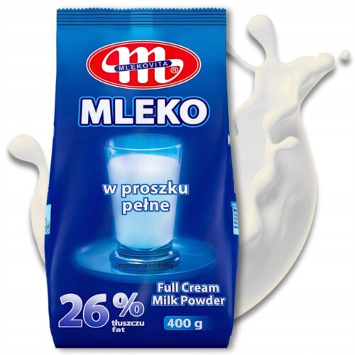 Mleko w proszku pełne 26% tłuszczu 400g Mlekovita