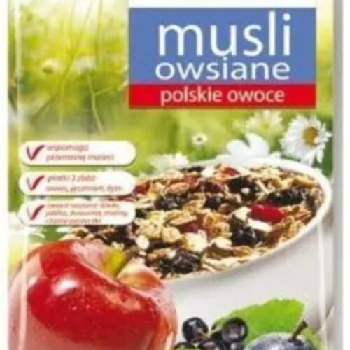 Musli owsiane polskie owoce 350g VIVI Czysty i prosty skład!