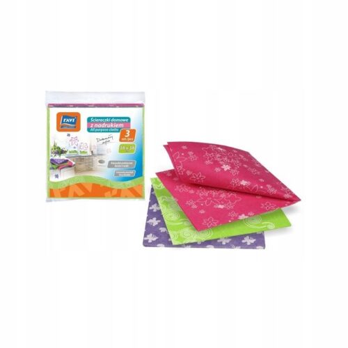 Ravi ściereczki domowe z nadrukiem 38x38cm 3 szt