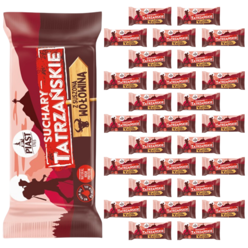 28x Suchary Tatrzańskie z suszoną wołowiną 70g Piast / Display