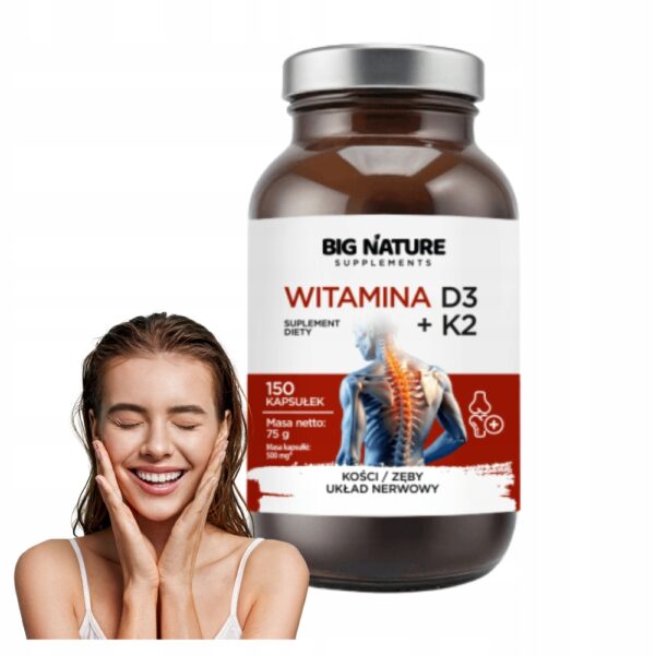 Witamina D3 + K2 Big Nature Kapsułki 150 szt.