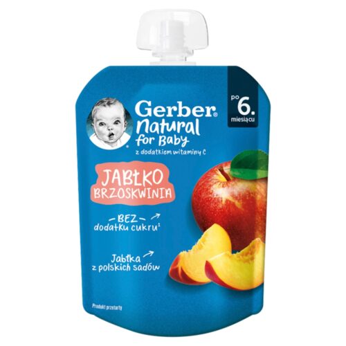 Gerber  Jabłko brzoskwinia po 6. miesiącu 80 g