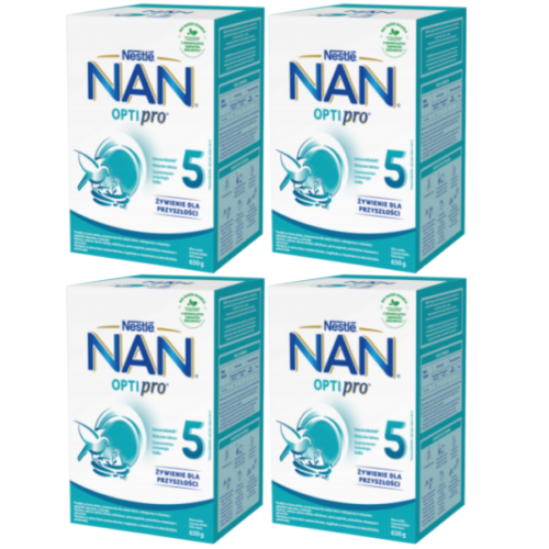 Nestlé mleko NAN OPTIPRO 5 po 2,5 roku życia, 4x650g