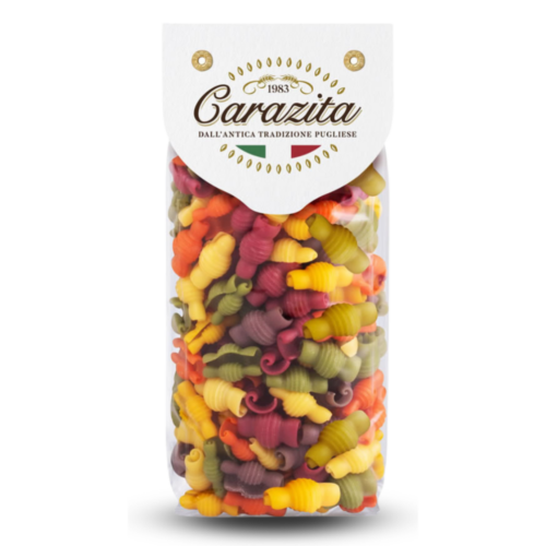 Carazita Włoski kolorowy makaron Caramelle (cukierki) 6 smaków 250g