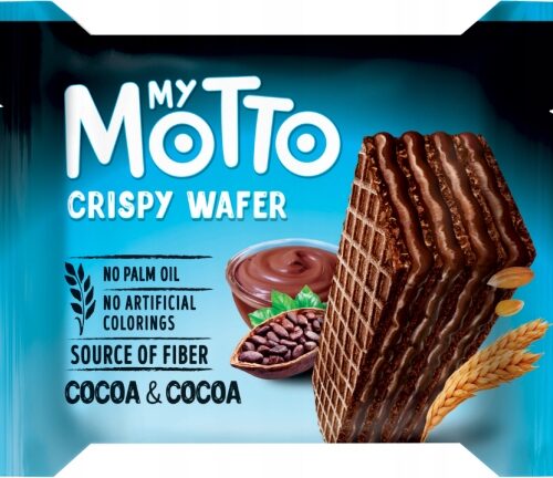 Wafelek kruchy kakaowy My Motto 30g