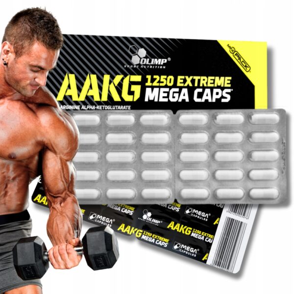 Olimp AAKG 1250 Extreme Mega Caps 30 kapsułek