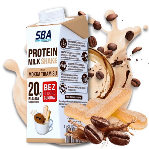 SBA Protein Milk Shake 265g Mlekovita Mokka tiramisu
