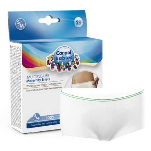 Wielorazowe majtki poporodowe (siateczkowe) 2 szt. S/M