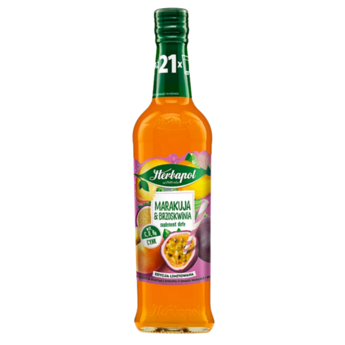 Herbapol Marakuja z brzoskwinią suplement diety 420 ml