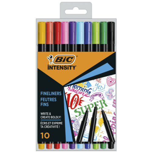 Cienkopisy Kolorowe BiC Intensity Fine 10 kolorów