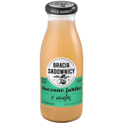 Bracia Sadownicy sok tłoczony jabłko z miętą 250 ml