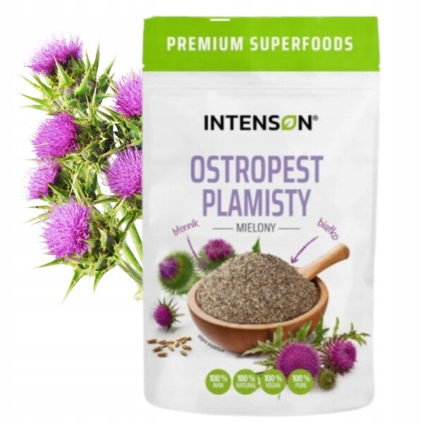 Ostropest Plamisty mielony 200g Intenson