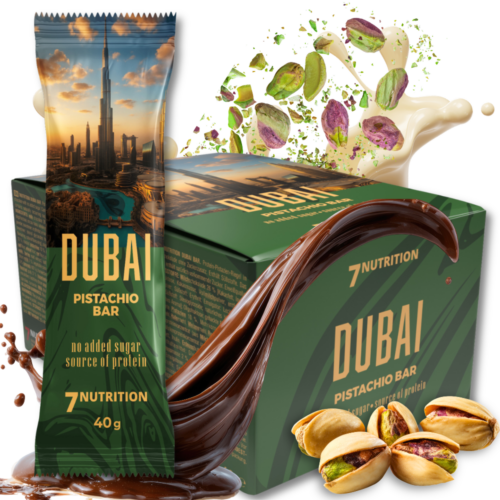 25x Baton proteinowy Dubai 40g 7Nutrition Pistacjowy