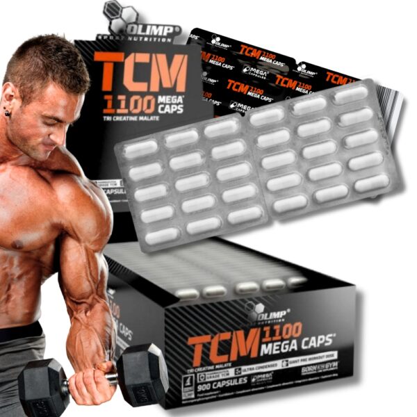 Olimp TCM 1100 Mega Caps Jabłczan kreatyny 30 kapsułek
