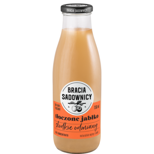 Sok Tłoczone jabłka słodkie odmiany Bracia Sadownicy 750ml