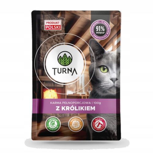Turna Karma dla Kota z Królikiem 100g – Smaczna Saszetka Premium