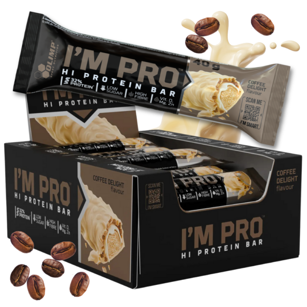 15x Olimp I’M PRO Protein bar 40g Baton białkowy Fit Kawowy