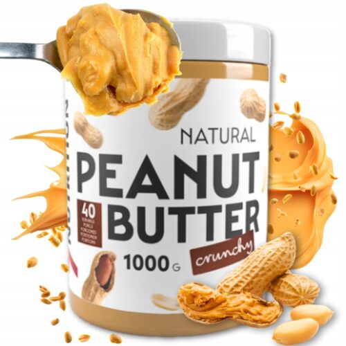 3e8a6d97-cb62-4930-b1b2-06aa736ed6ed.jpeg Peanut Butter Crunchy Pasta orzechowa gładka 7Nutrition 1kg