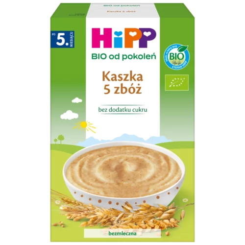 4062300326170_1 HiPP BIO od pokoleń, Kaszka 5 zbóż po 5. m-cu, 200 g