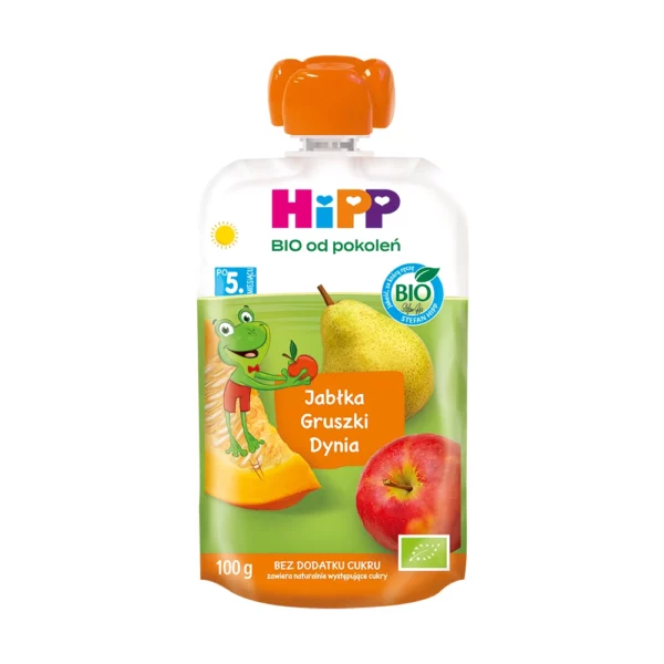 4062300385030 HiPP BIO Mus owocowo-warzywny po 5. miesiącu jabłka-gruszki-dynia 100 g