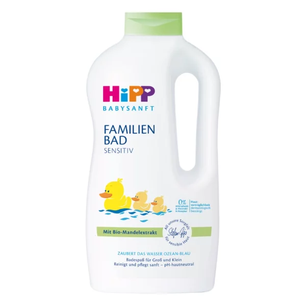 HiPP Babysanft Sensitive, Płyn do kąpieli dla całej rodziny, od 1. dnia życia, 1000 ml