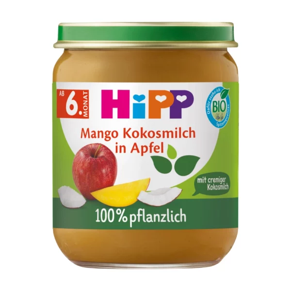 HiPP BIO Jabłka z mango i kremowym kokosem po 6. miesiącu 160 g