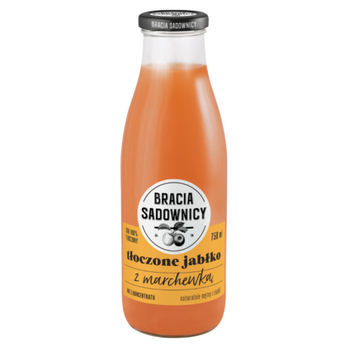 Sok Tłoczone jabłko marchewka Bracia Sadownicy 750ml