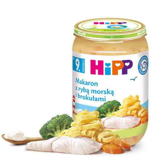 HiPP Makaron z rybą morską i brokułami po 9. miesiącu 220 g