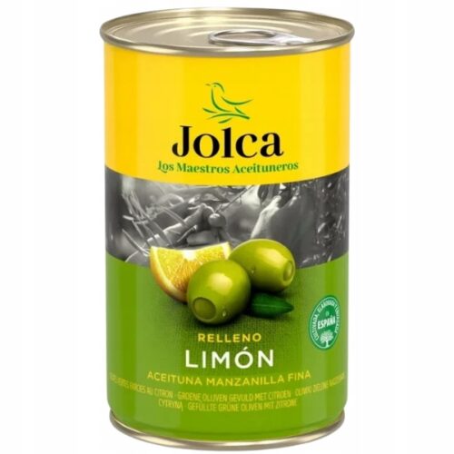 JOLCA puszka 300G/130 OLIWKI ZIELONE Z CYTRYNĄ*12