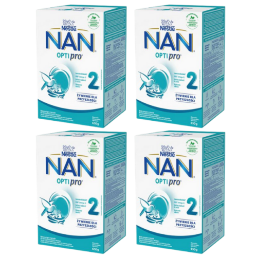 Nestlé NAN OPTIPRO 2 Mleko następne dla niemowląt powyżej 6. miesiąca 4x650g